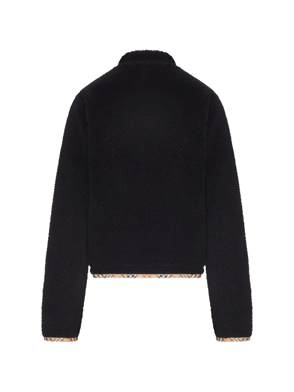Burberry Jack met geruite afwerking Zwart