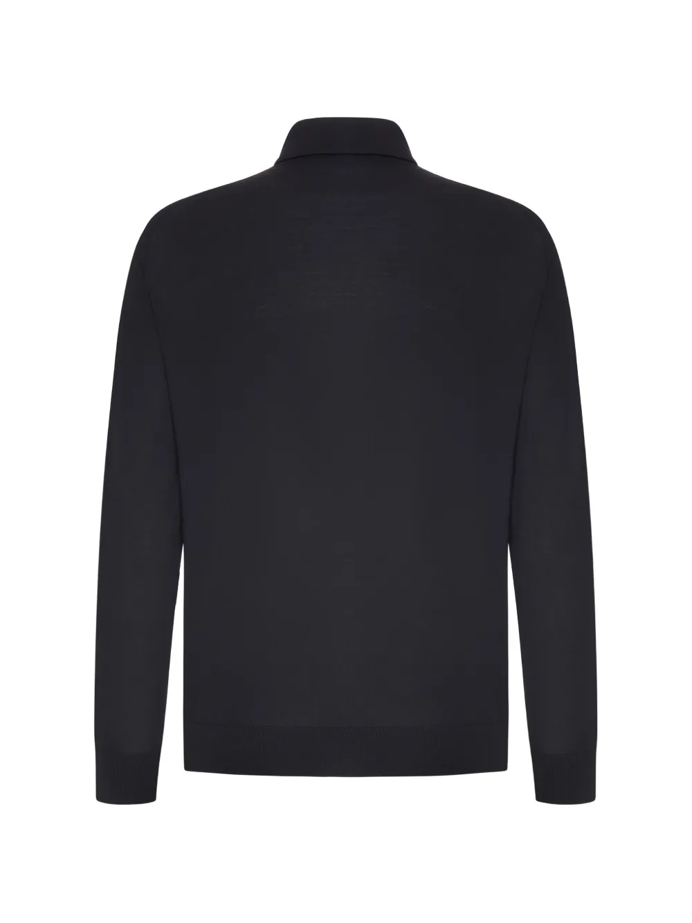 Zegna Trofeo poloshirt met lange mouwen Zwart