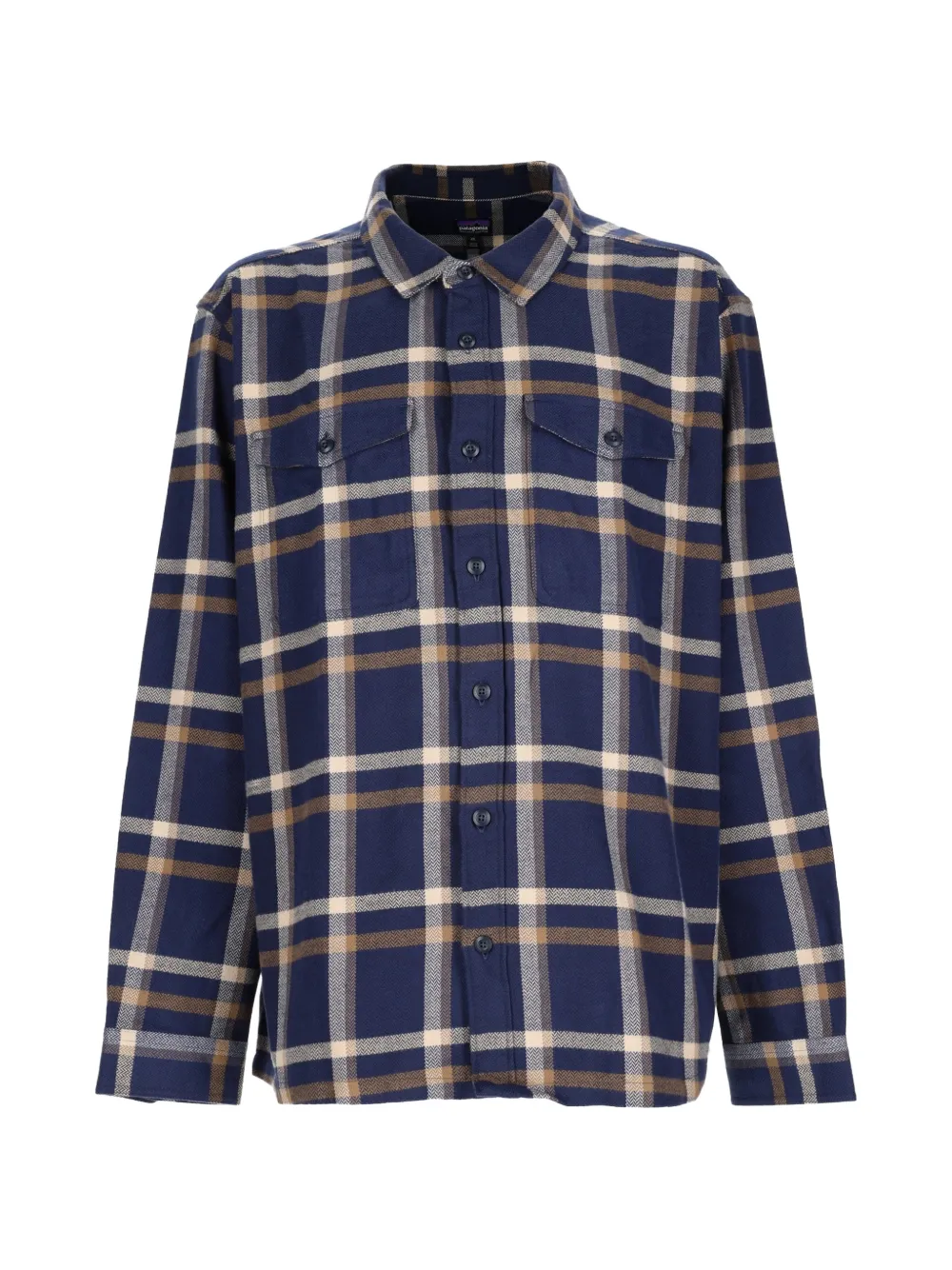 Patagonia Fjord check-pattern button-up shirt - Blu