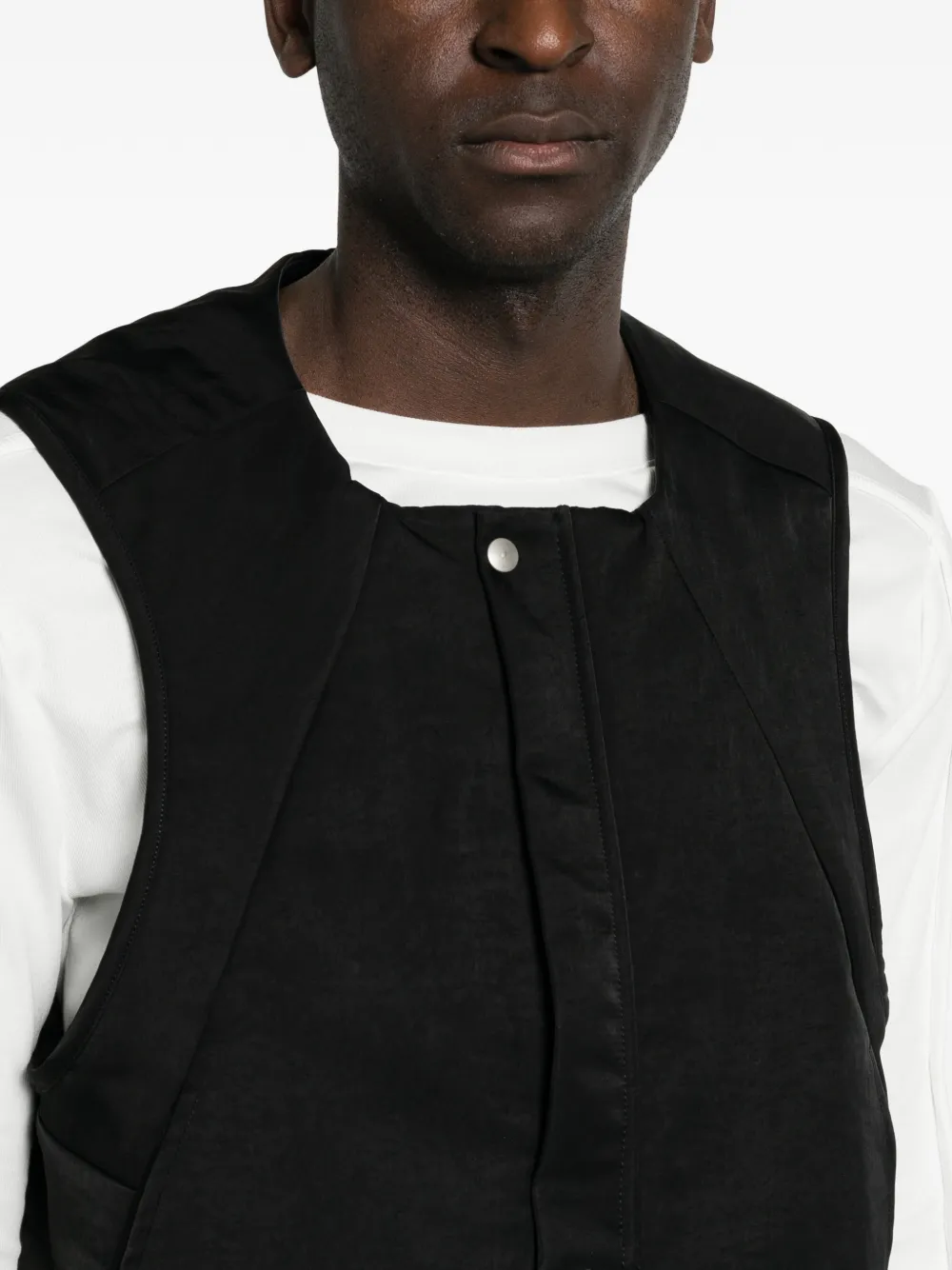Thom Krom Gilet met rits Zwart