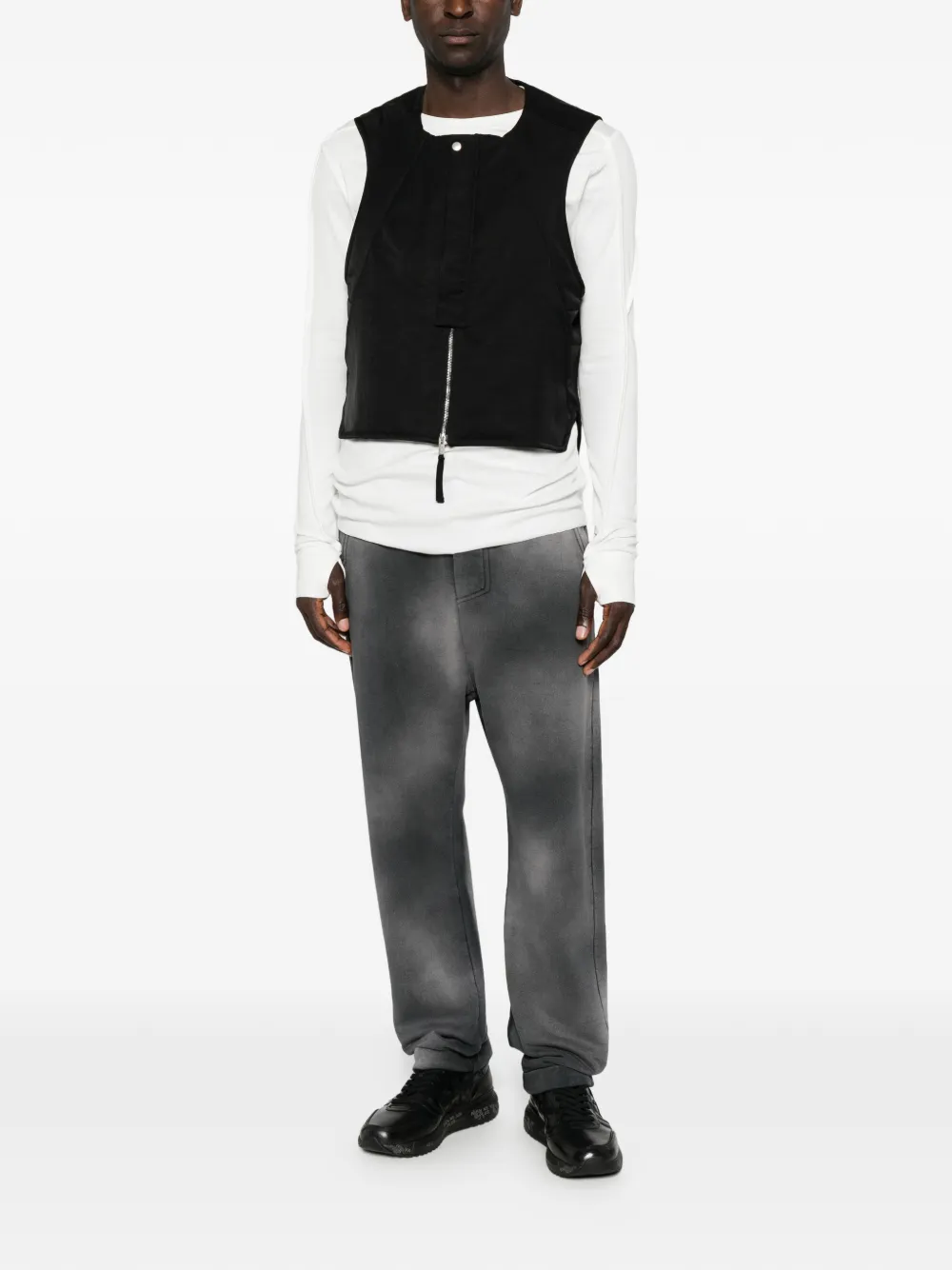 Thom Krom Gilet met rits Zwart