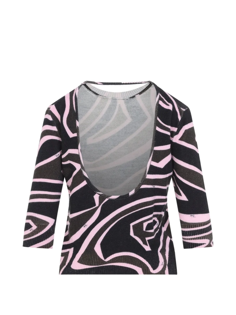 PUCCI Iride-print backless sweater