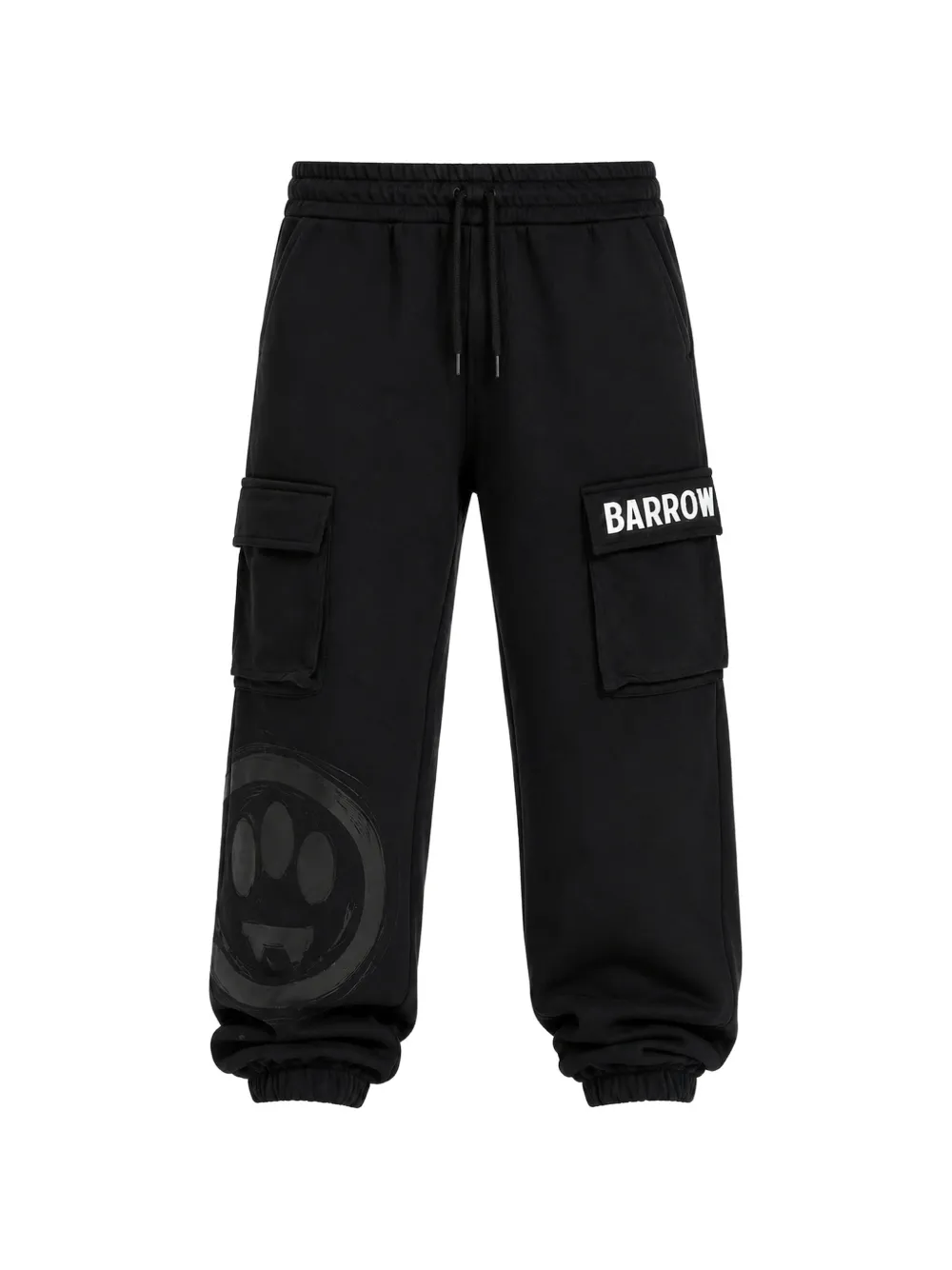 Barrow kids logo-print cargo pants - Nero