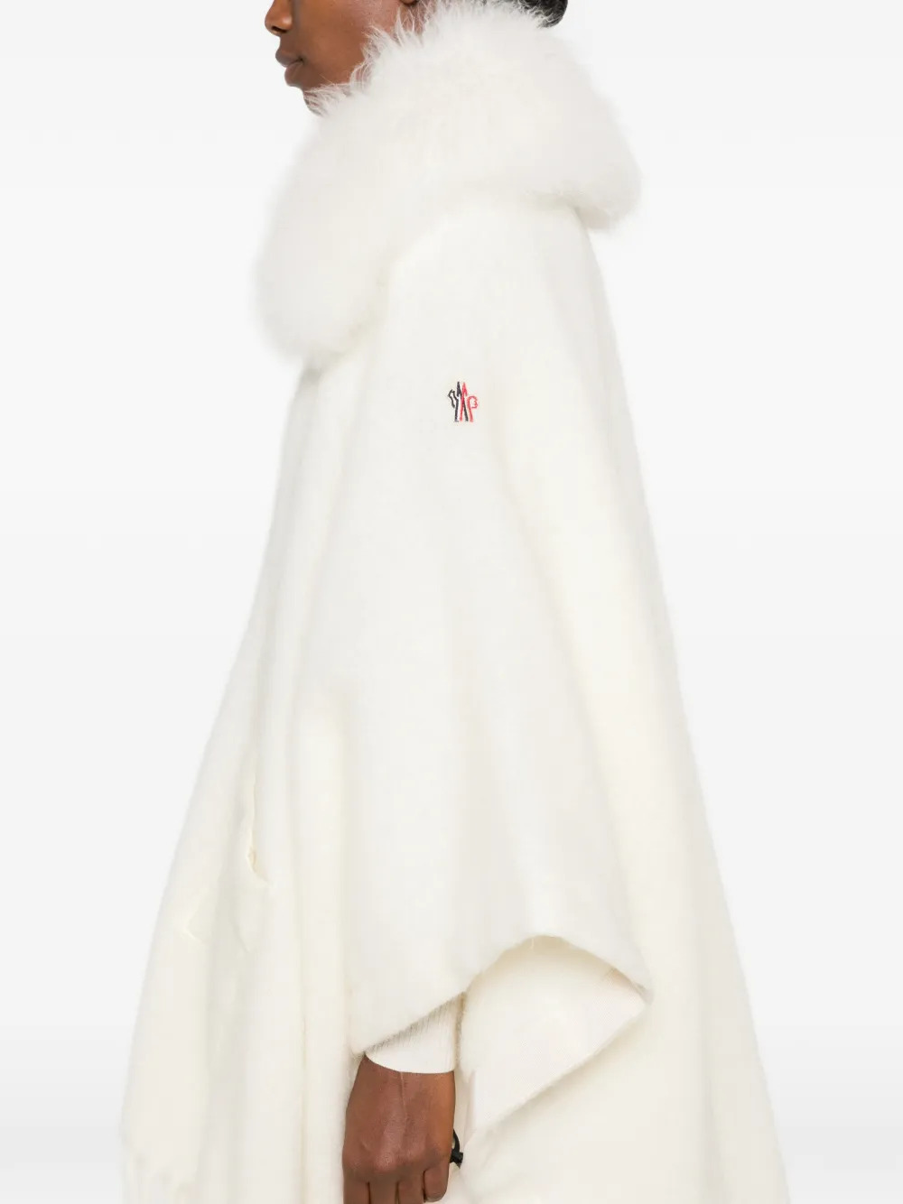 Moncler Grenoble Cape met franje Beige