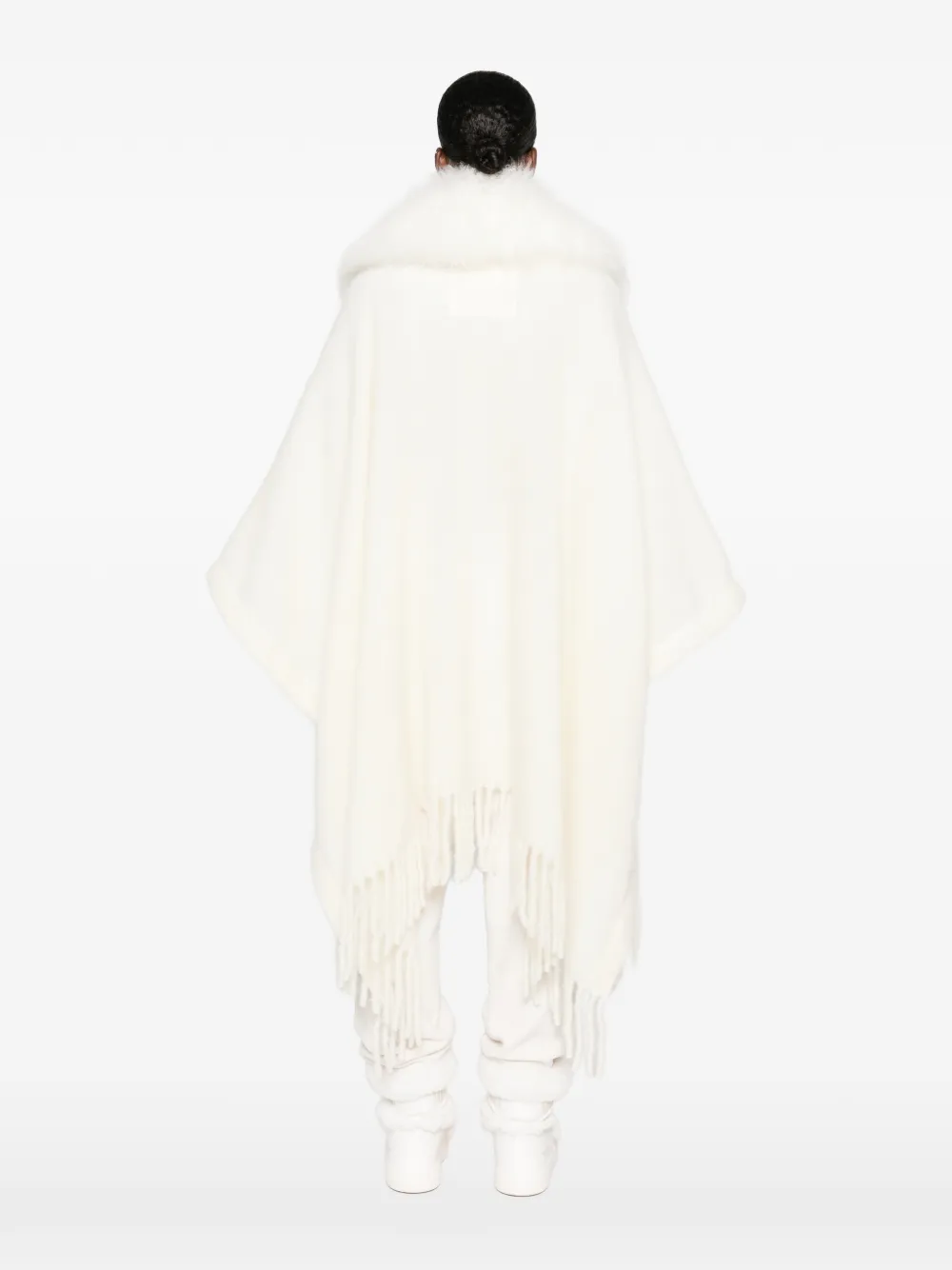 Moncler Grenoble Cape met franje Beige