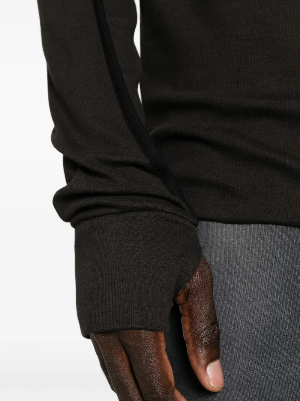 Thom Krom T-shirt met afwerking Bruin