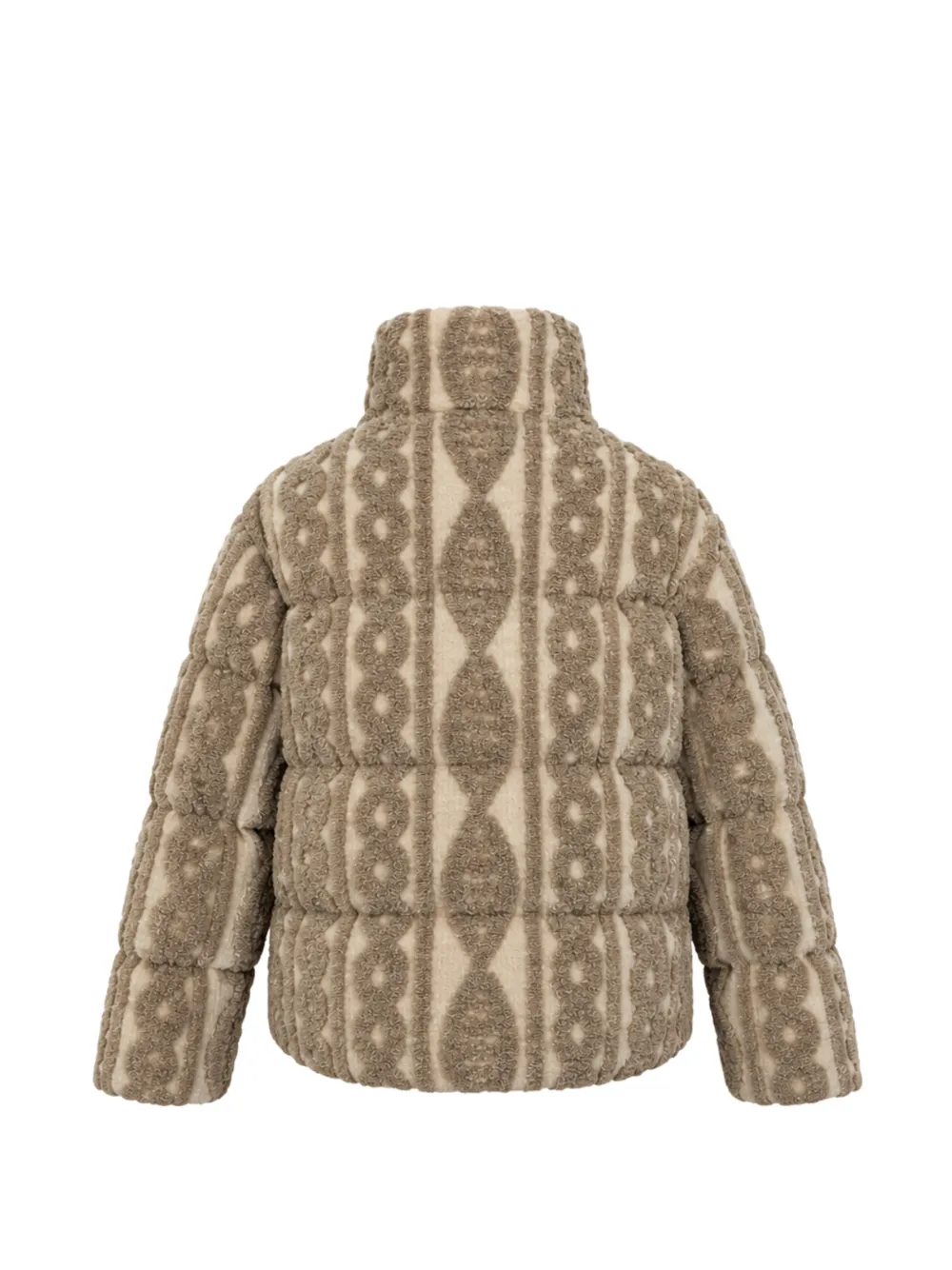 Herno jacquard-knit padded jacket Beige
