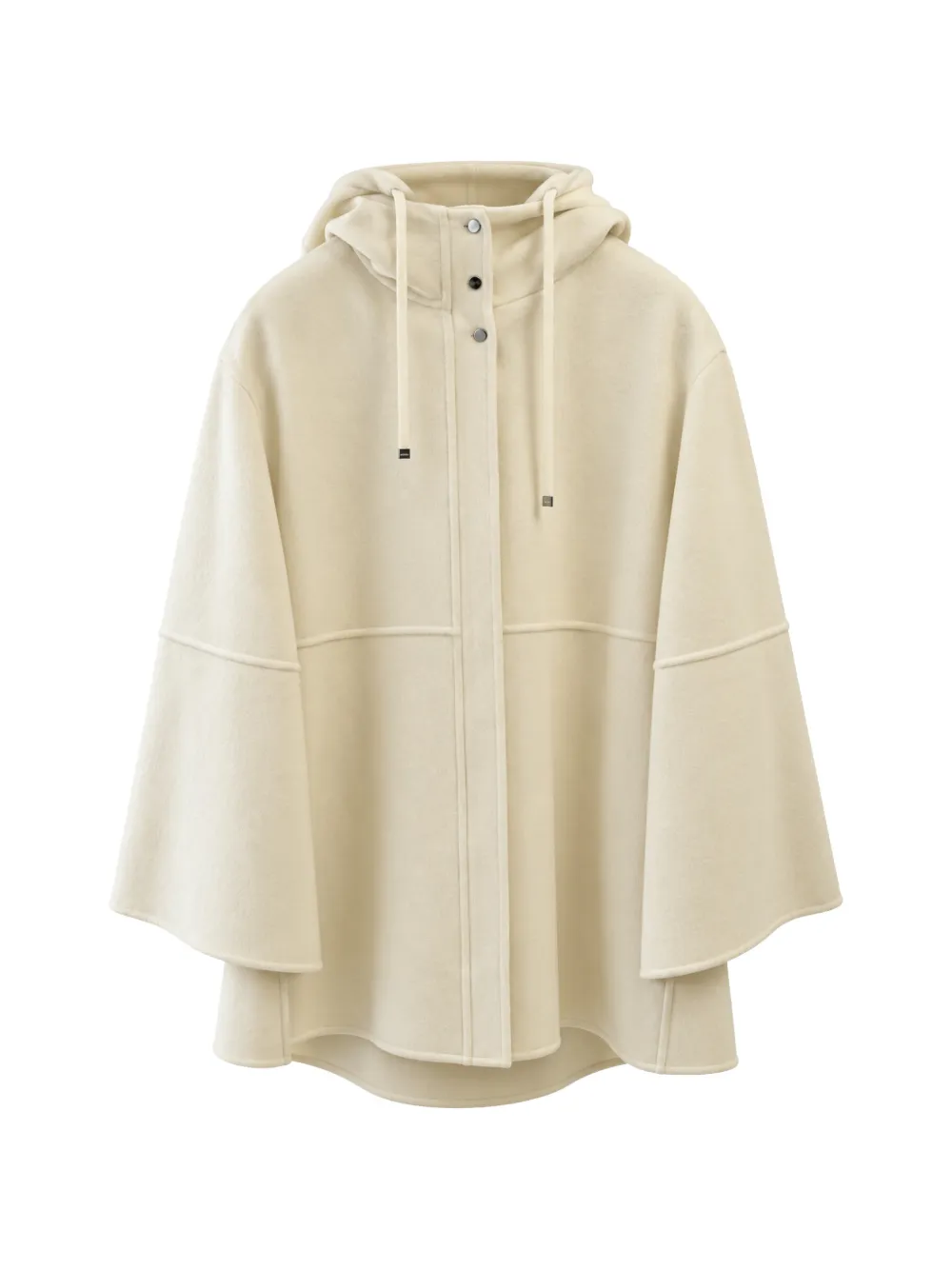 Herno hooded cape-sleeve coat