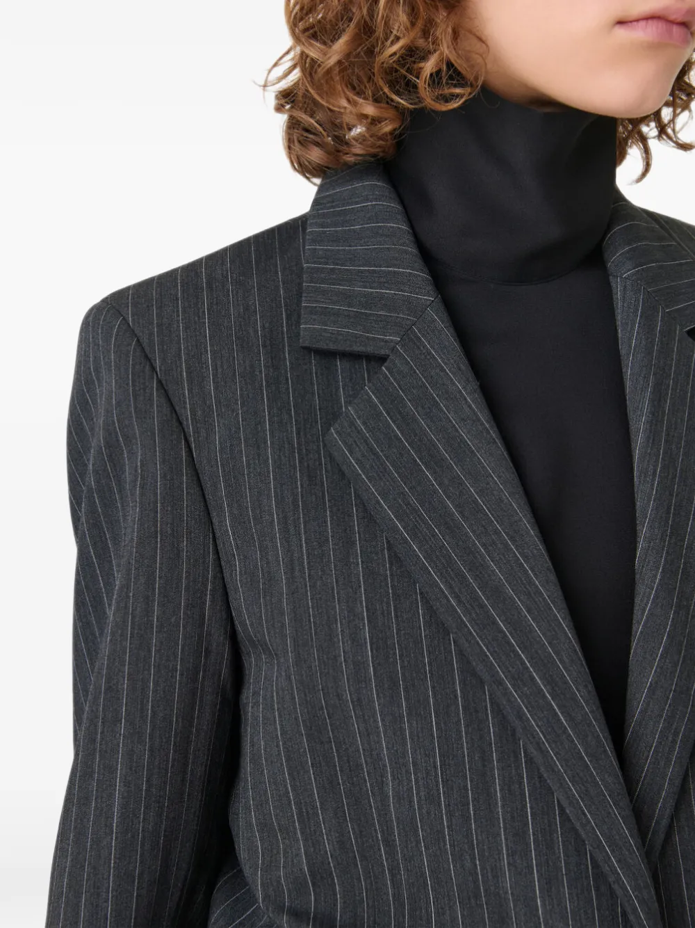 IRO Kamea blazer met krijtstreep en gekerfde revers Grijs
