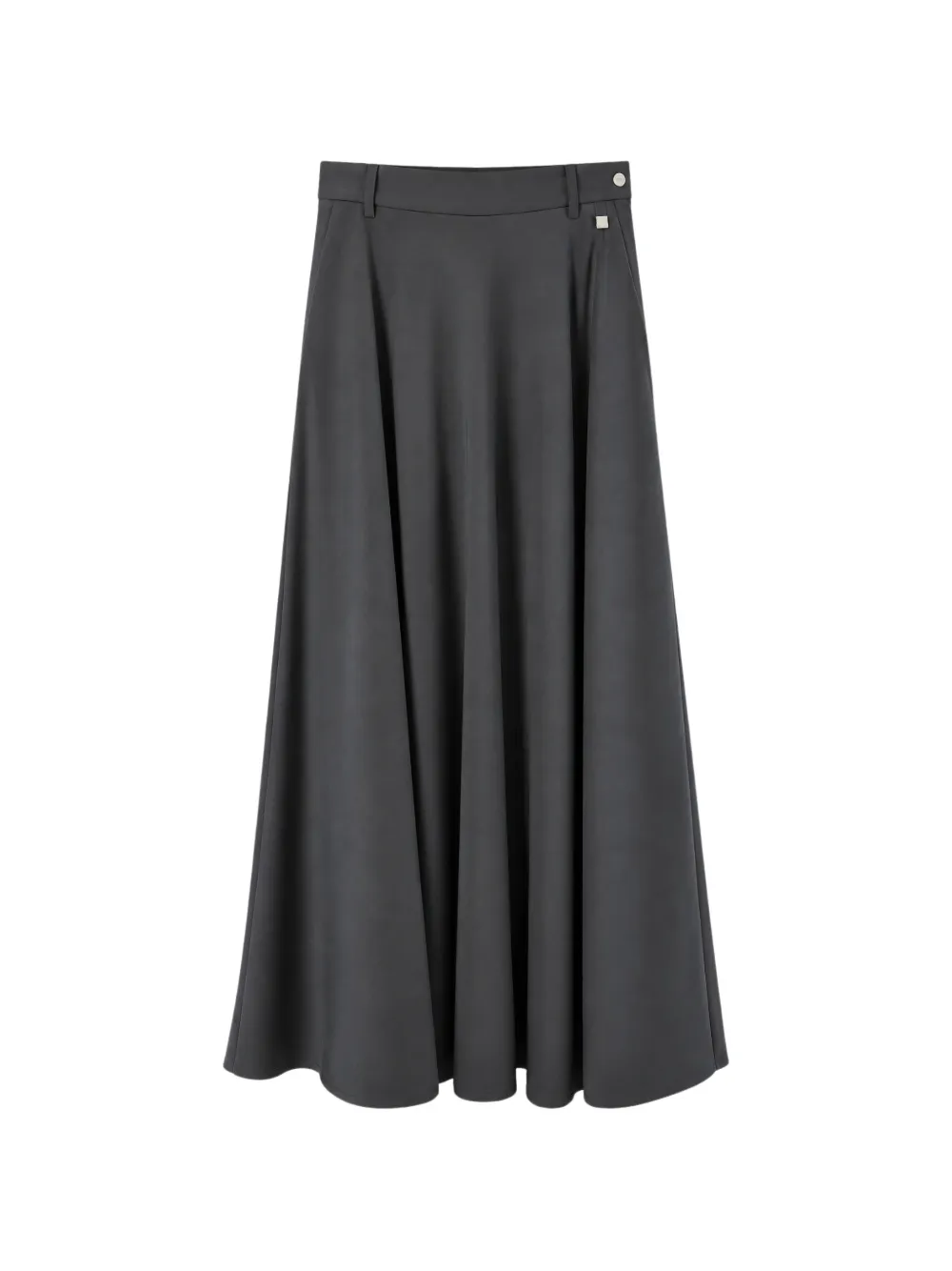 Herno belt-loop A-line midi skirt Grijs