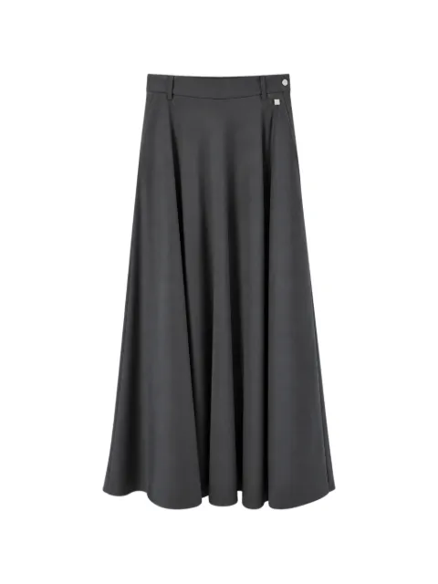Herno belt-loop A-line midi skirt