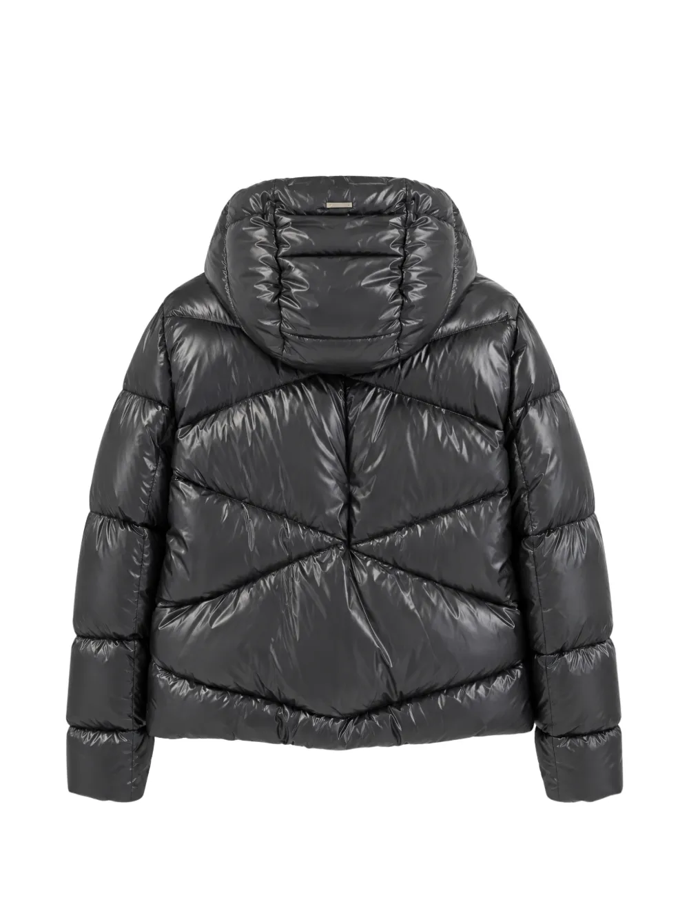 Herno Gevoerd jack met capuchon Zwart