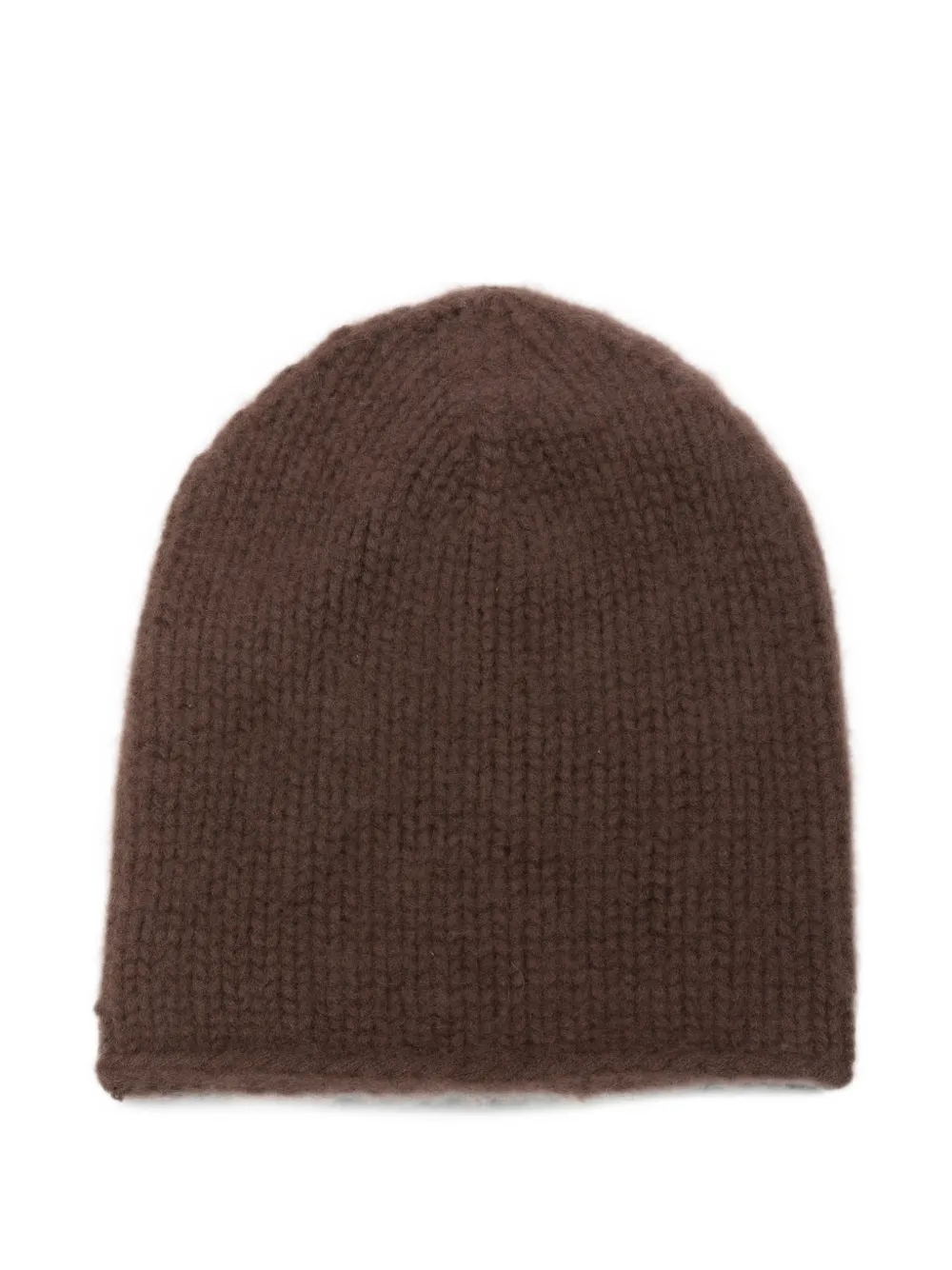 Liska Ottie chunky-knit cashmere beanie hat - Braun