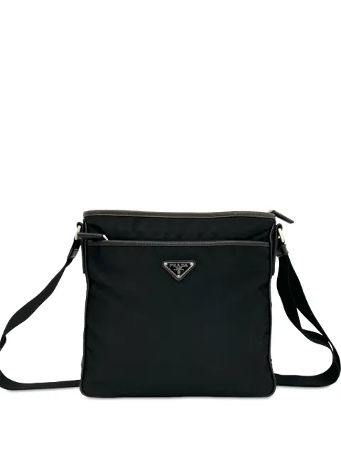 Prada Pre-Owned 2013-2026 Tessuto Zip Top Logo crossbody bag