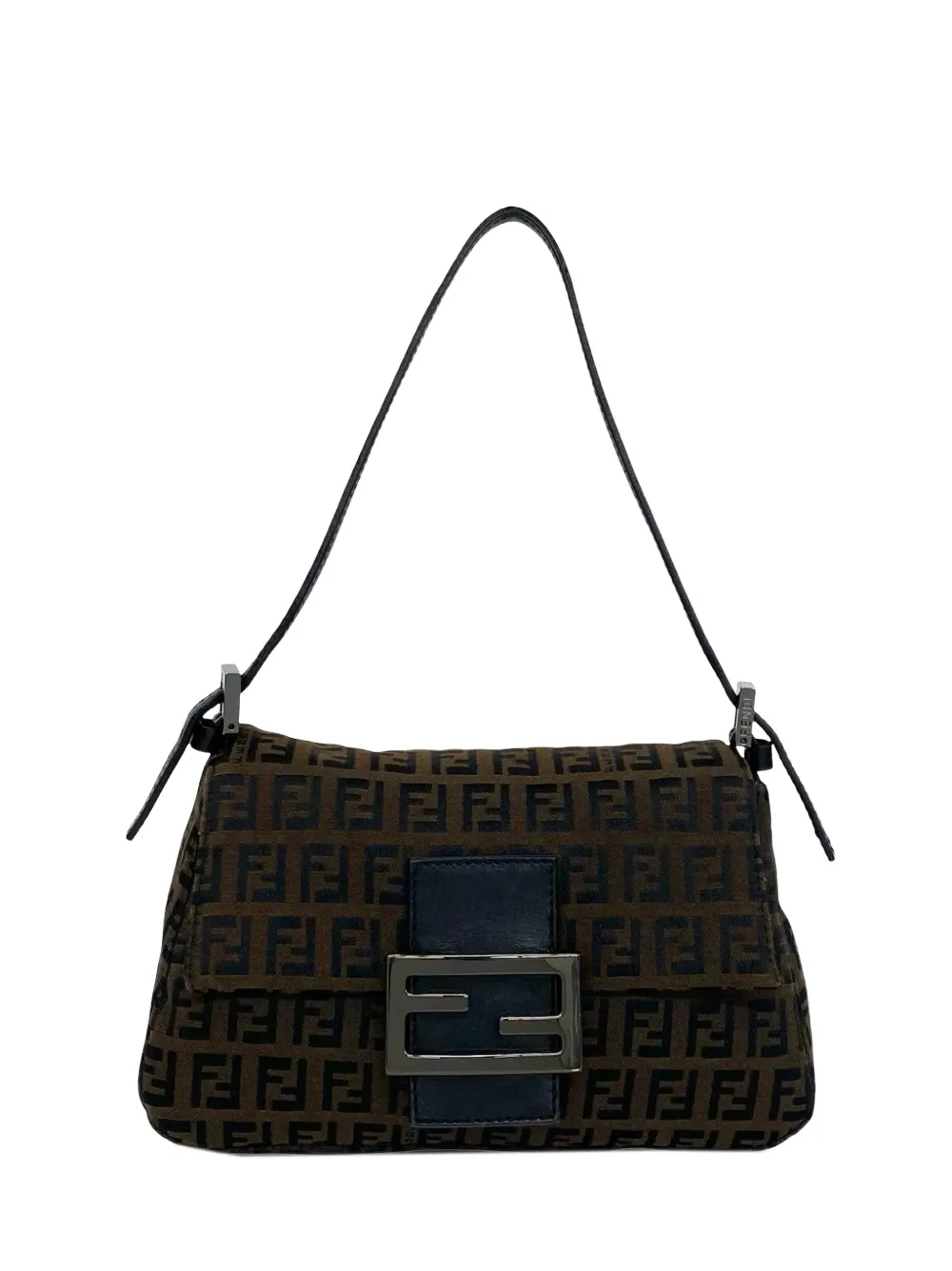 Fendi Pre-Owned 2000-2010 Mini Zucchino Canvas Mamma Forever shoulder bag - Braun
