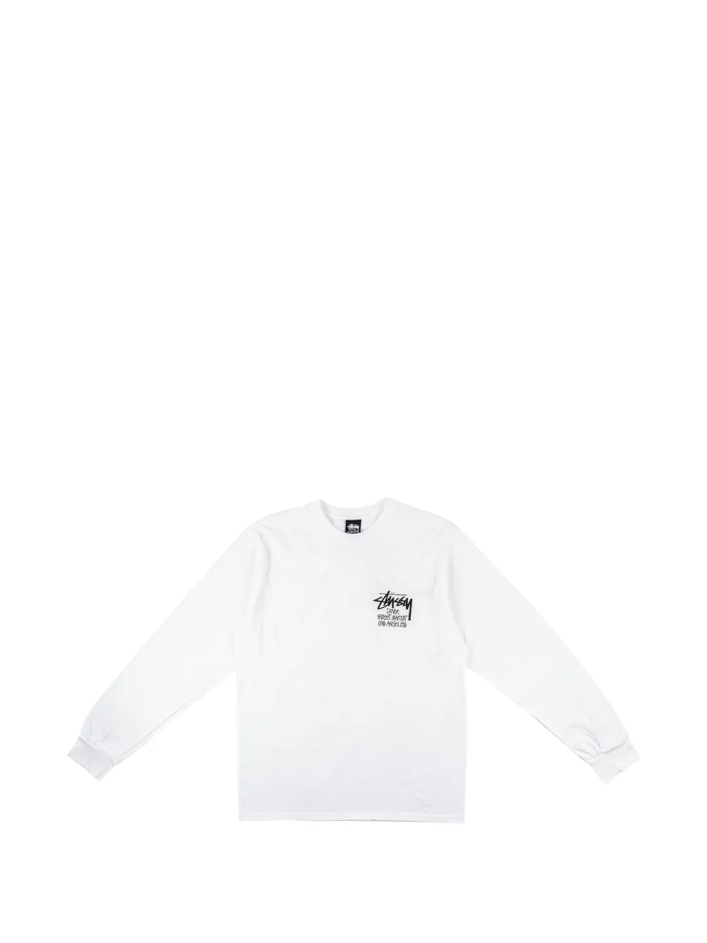 Stüssy x Dover Street Market Los Angeles long-sleeve t-shirt Wit