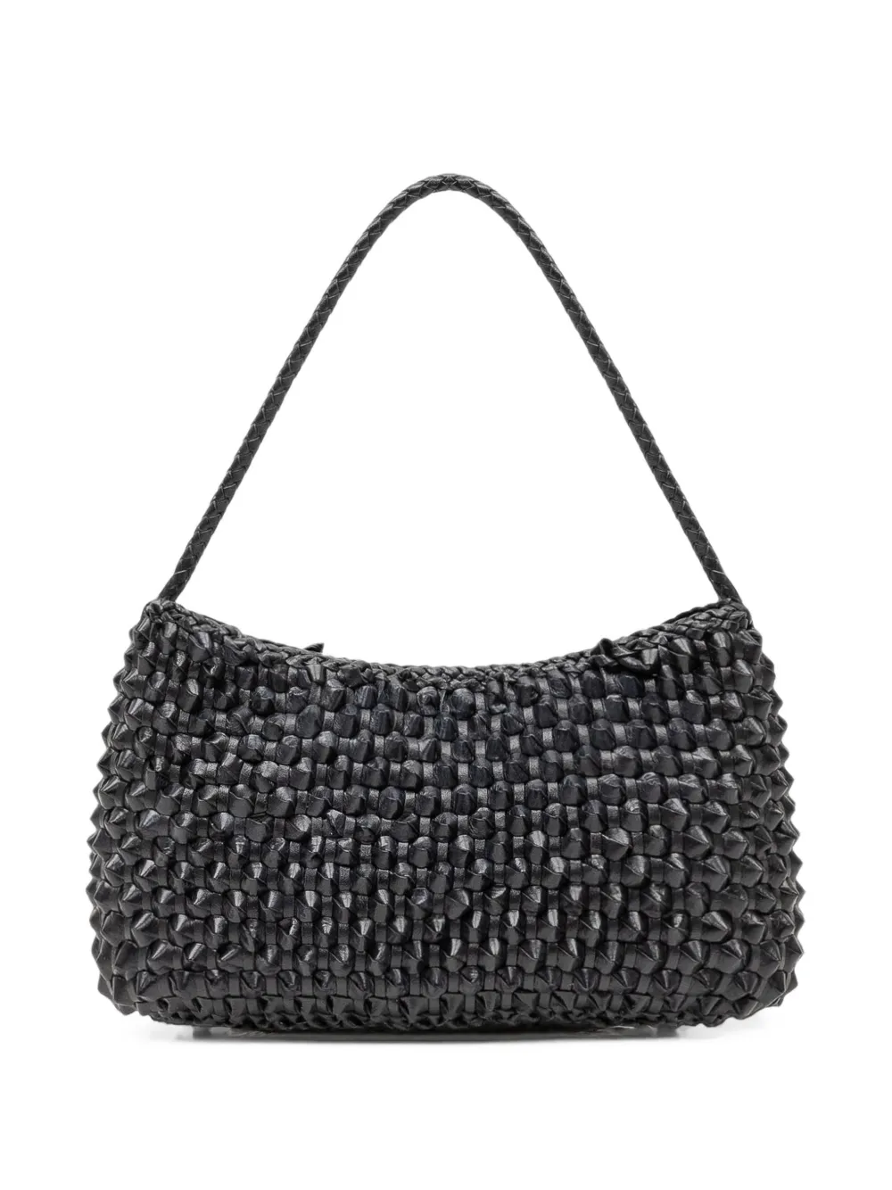 DRAGON DIFFUSION Basil woven leather tote bag Zwart