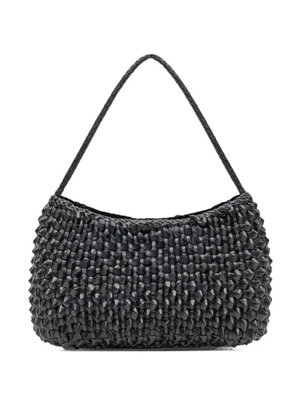 DRAGON DIFFUSION Basil woven leather tote bag Zwart