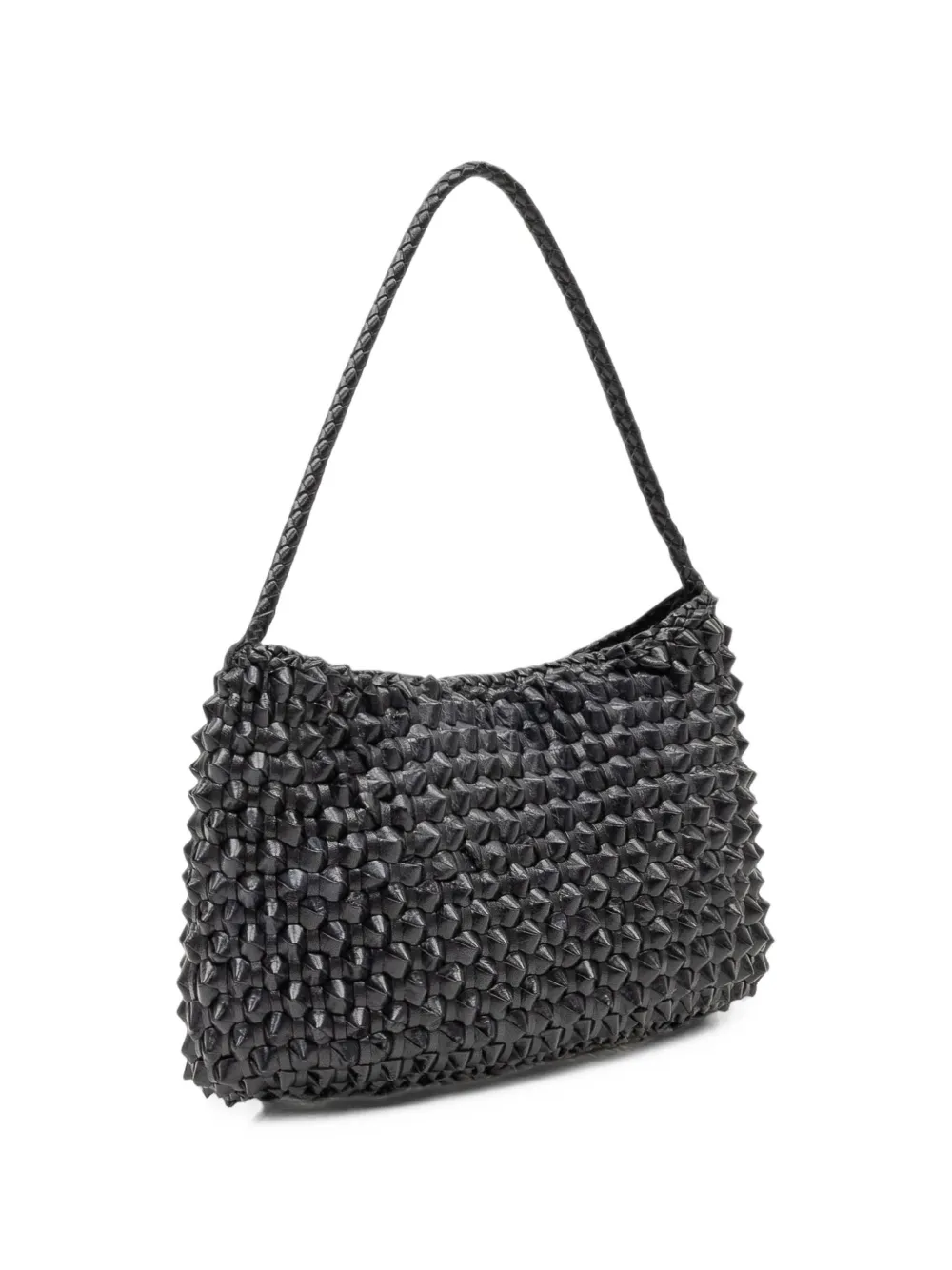 DRAGON DIFFUSION Basil woven leather tote bag Zwart