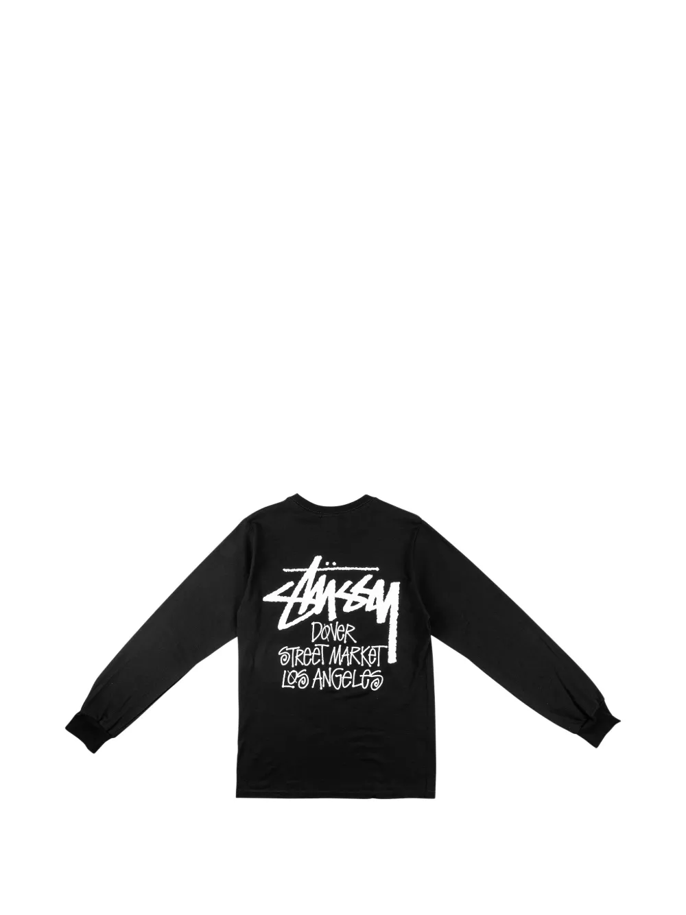 Stüssy x Dover Street Market Los Angeles long-sleeve T-shirt Zwart