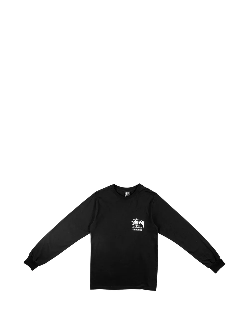 Stüssy x Dover Street Market Los Angeles long-sleeve T-shirt Zwart