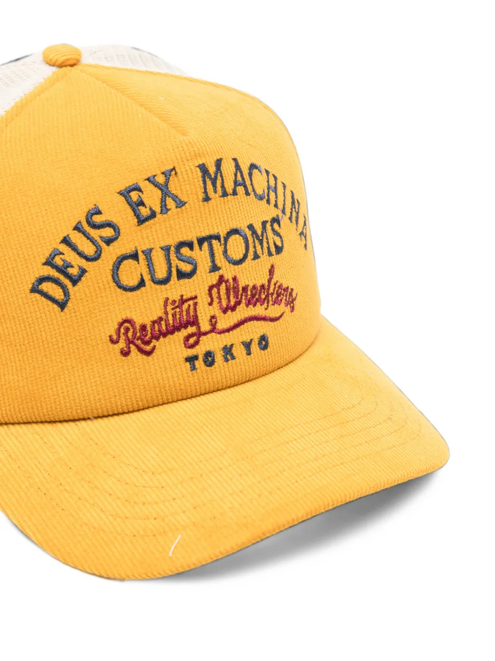 Deus Ex Machina Marsden Trucker corduroy cap Geel