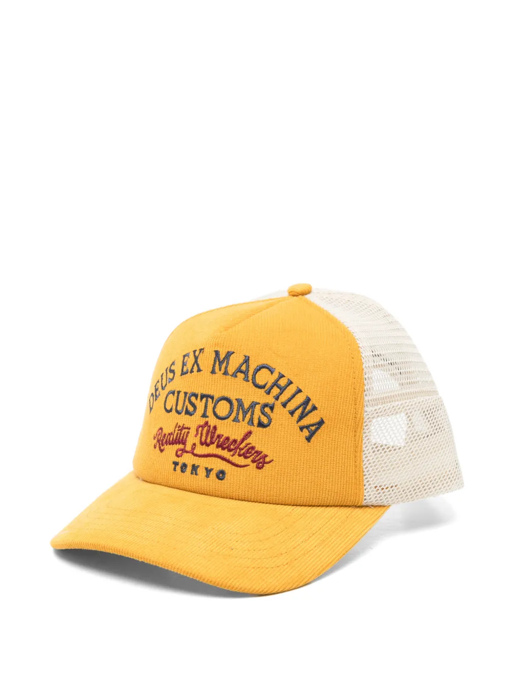 Deus Ex Machina Marsden Trucker corduroy cap Geel