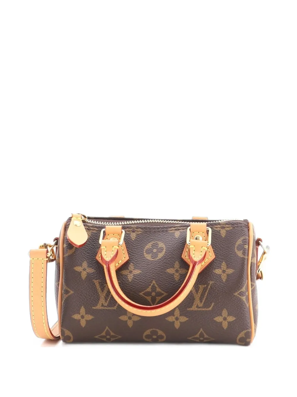Louis Vuitton Pre-Owned Speedy Bandouliere NM Bag Monogram Canvas Nano crossbody bag - Marrone