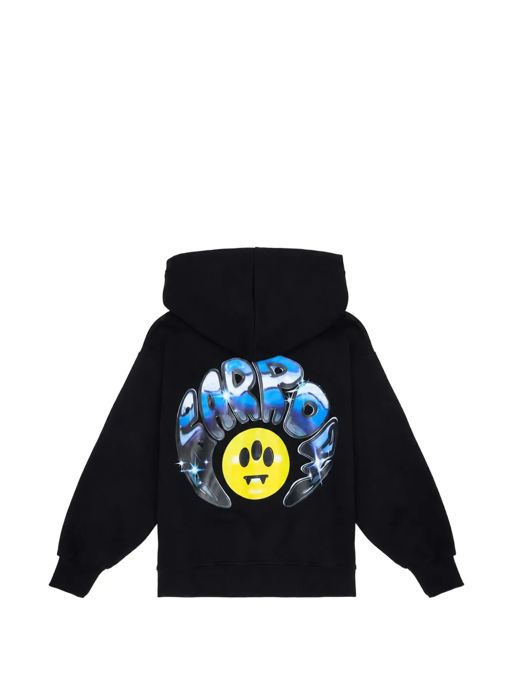 Barrow kids logo-print hoodie Zwart