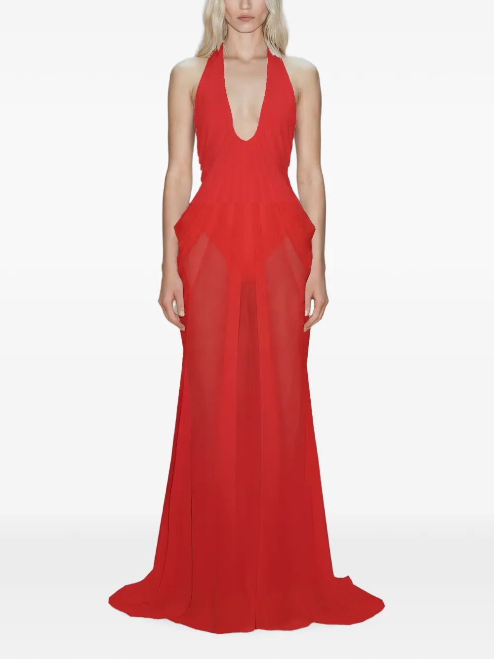 Atoir Mina draped maxi dress - Rouge Atoir Mina draped maxi dress - Rouge