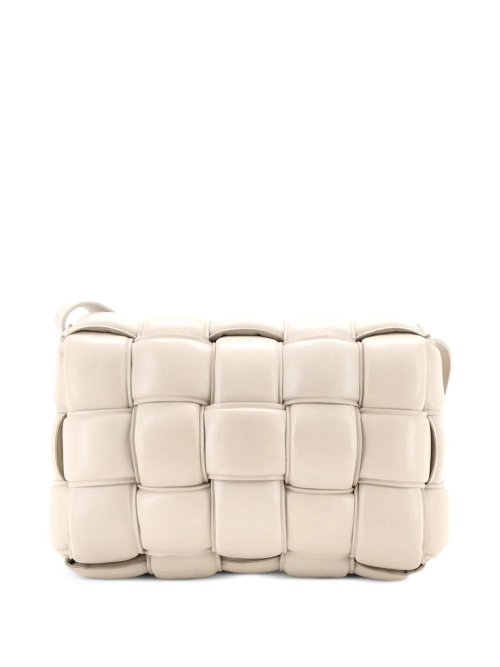 Bottega Veneta Pre-Owned Wattierte Cassette Maxi Intrecciato Umhängetasche - Nude