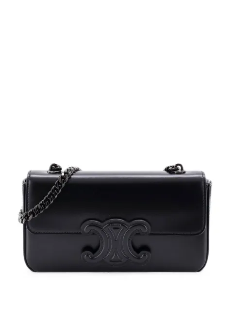Small chain Triomphe in shiny calfskin