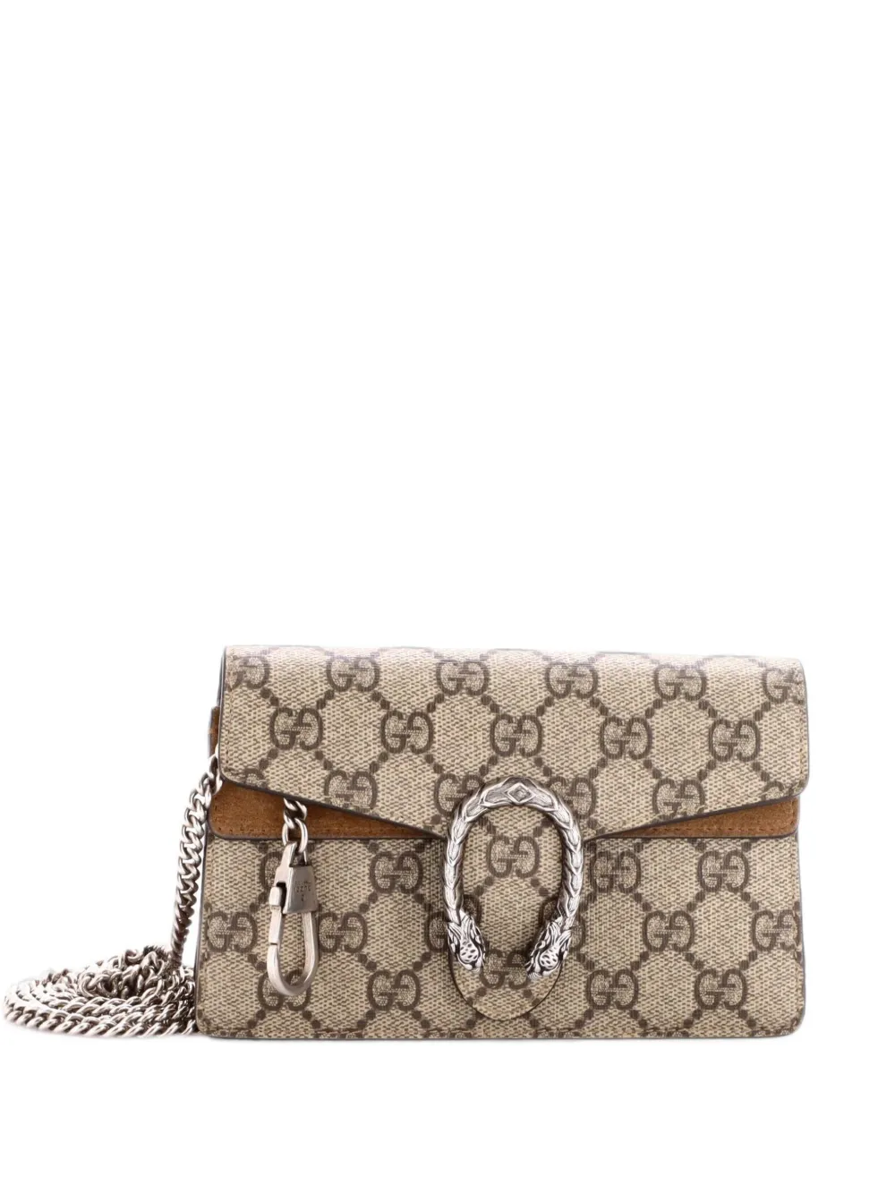 Gucci Pre-Owned Dionysus Bag GG Coated Canvas Super Mini crossbody bag - Brown