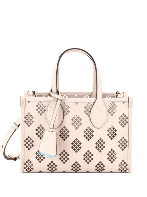 Gucci Pre-Owned Convertible GG Debossed Laser Cut Leather Small tote bag