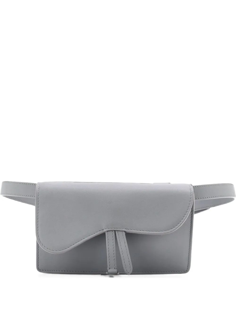 Christian Dior Pre-Owned sac banane Saddle rectangulaire en cuir - Gris Christian Dior Pre-Owned sac banane Saddle rectangulaire en cuir - Gris
