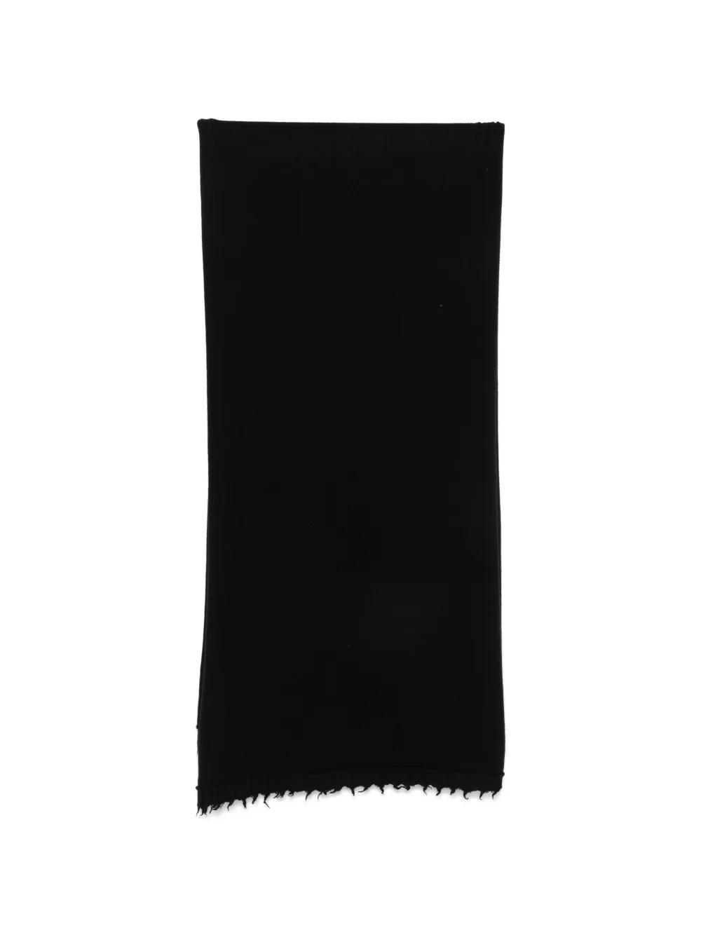 Rundholz frayed scarf - Nero