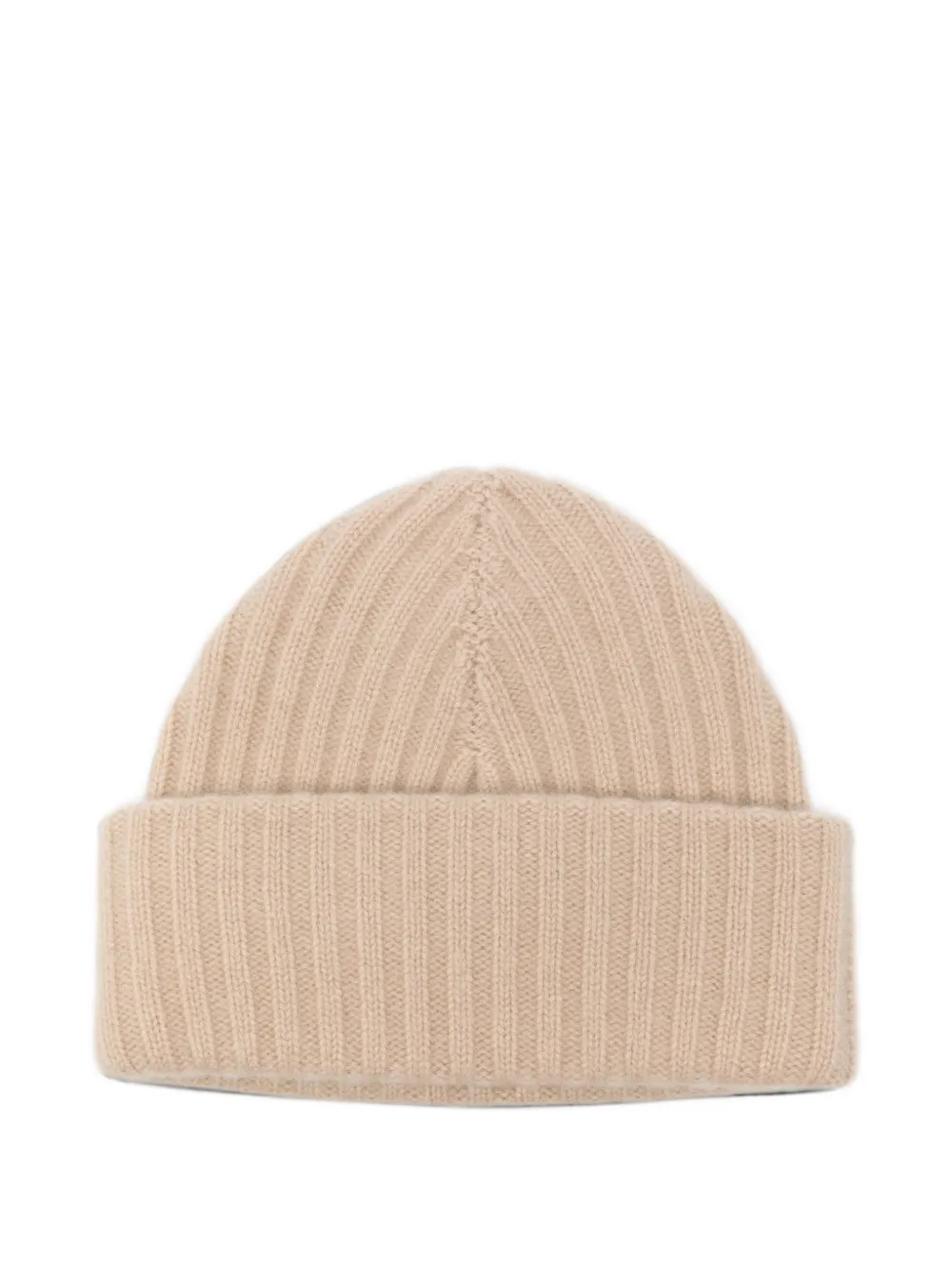 Liska Lina ribgebreide kasjmier muts Beige