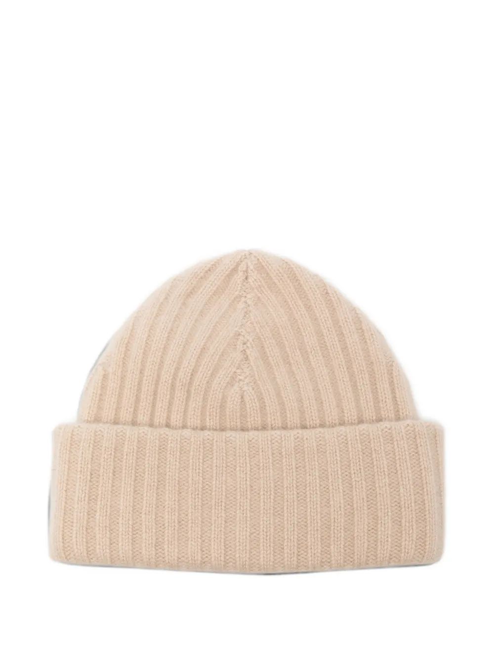 Liska Lina ribbed-knit cashmere beanie hat - Toni neutri