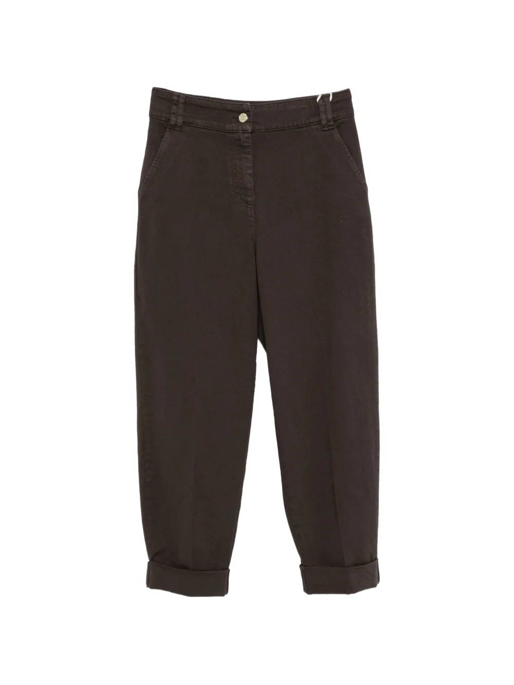 Pennyblack button-detail turned-up jeans - Marron Pennyblack button-detail turned-up jeans - Marron
