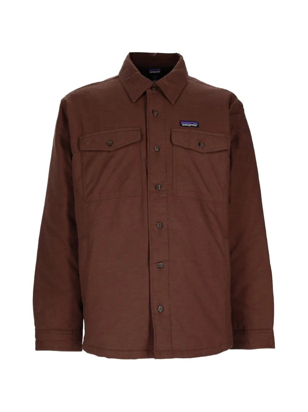 Patagonia logo-patch button-up shirt Bruin