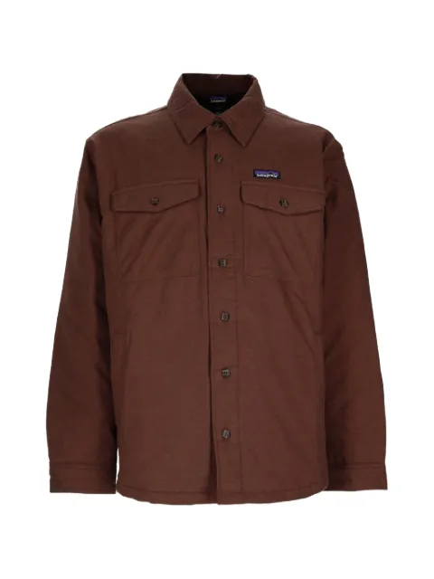 Patagonia logo-patch button-up shirt