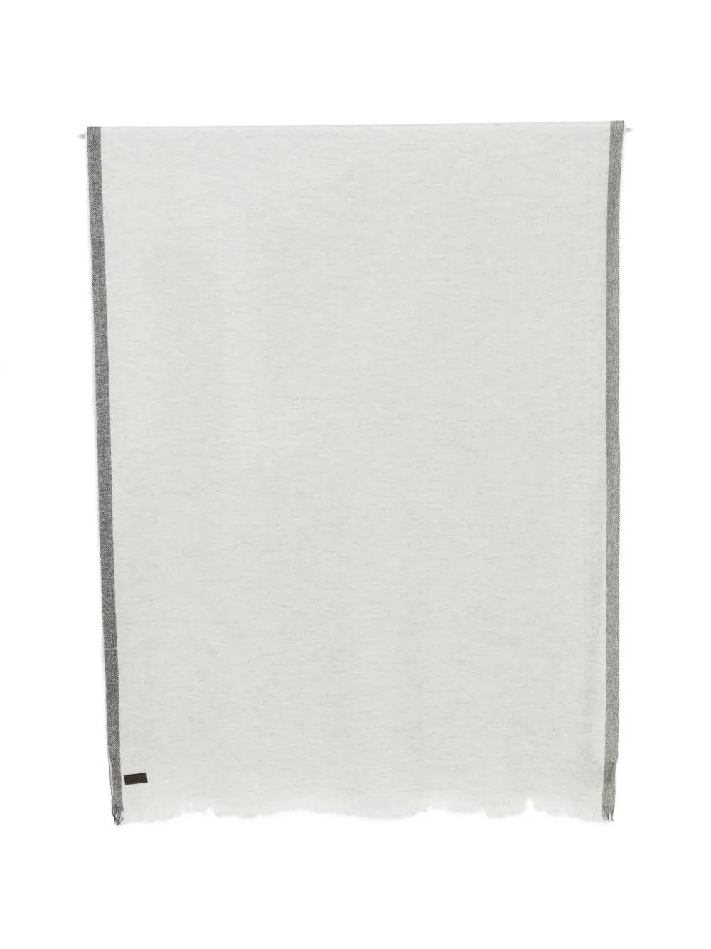 Canali fringed cashmere scarf - Grigio