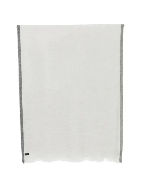 Canali fringed cashmere scarf