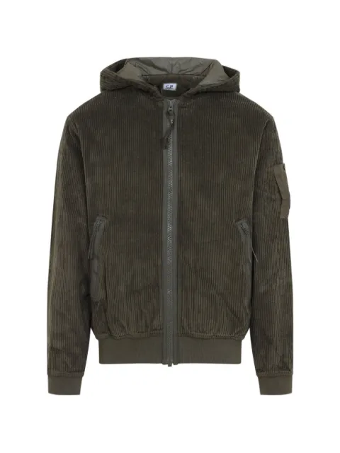 C.P. Company corduroy zip-up hooded jacket