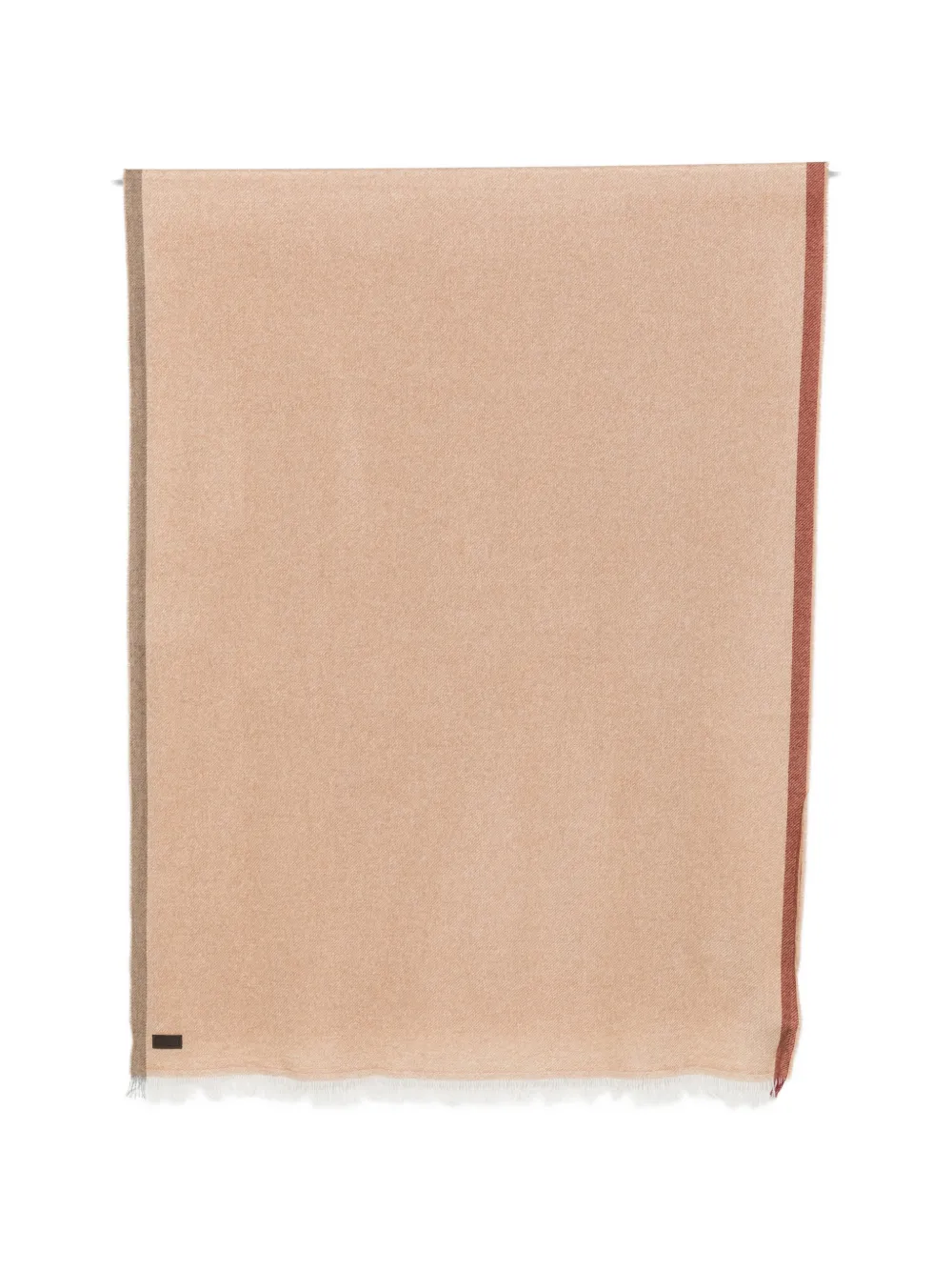 Canali fringed cashmere scarf - Toni neutri
