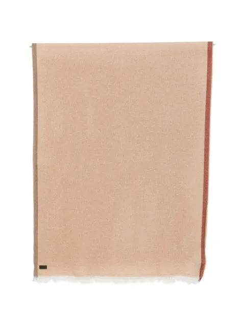 Canali fringed cashmere scarf