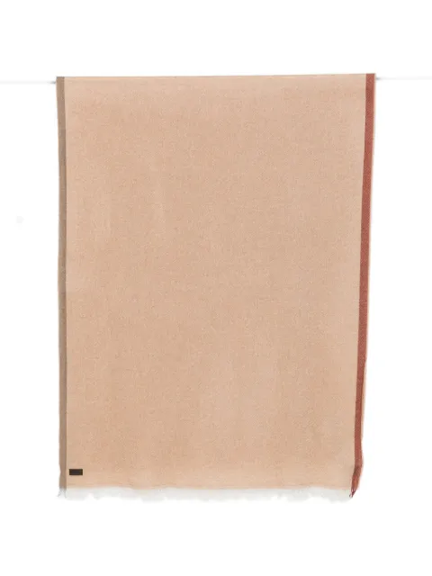 Canali fringed cashmere scarf
