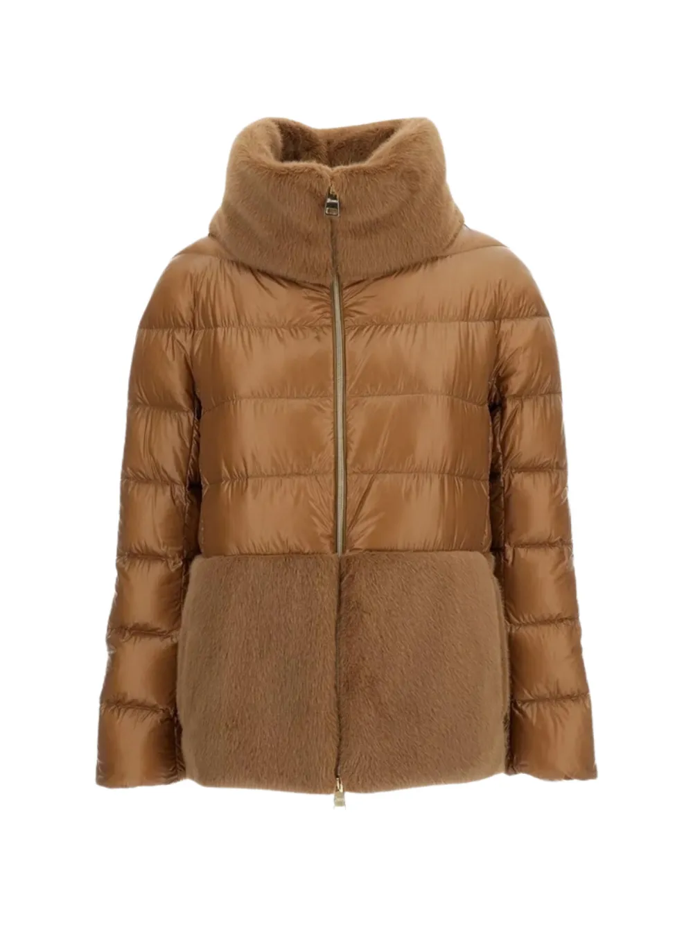 Herno quilted panelled jacket - Marrone