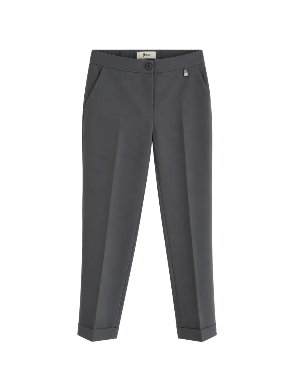 Herno pleated turn-up trousers