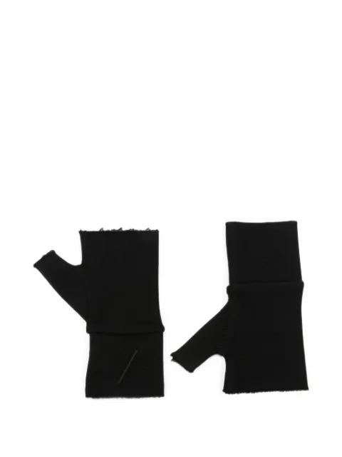 Thom Krom raw-edge fingerless gloves